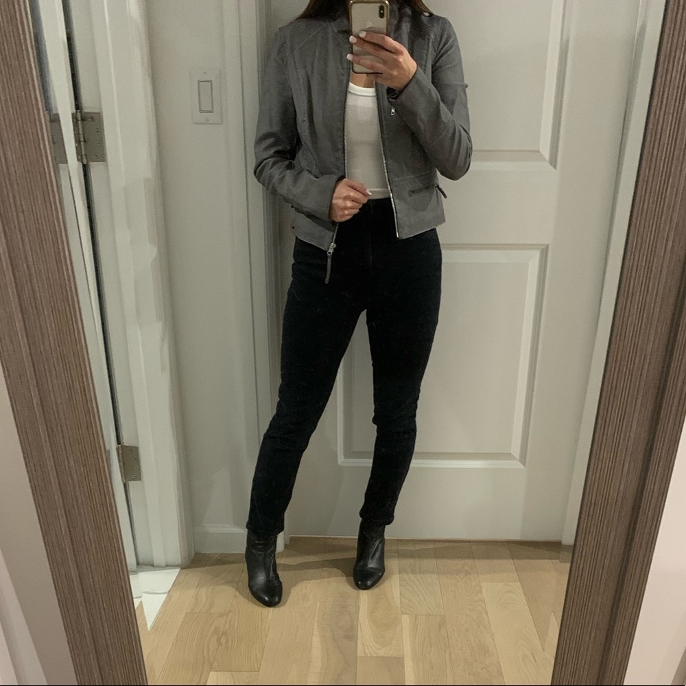 Anthropologie vegan leather jacket